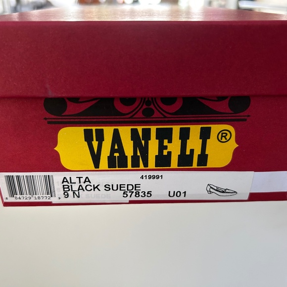 Vaneli Black Suede Kitten Heel Loafer - Picture 7 of 7